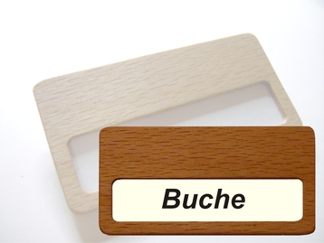 Namensschild Buche